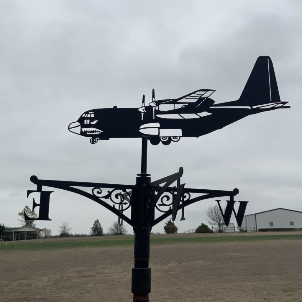 C130 Hercules Weathervane SS2Metal