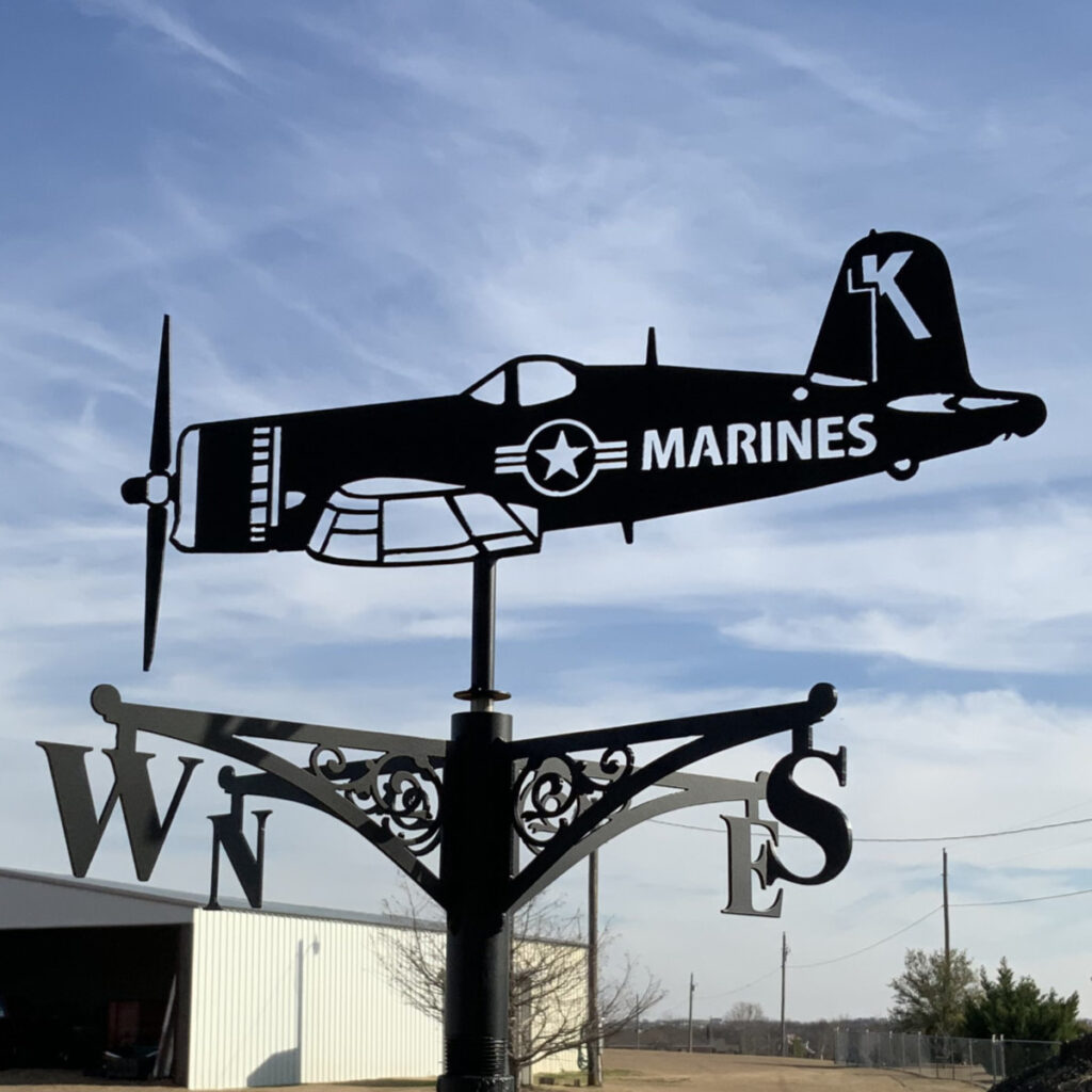 Marines Corsair Weathervane – SS2Metal