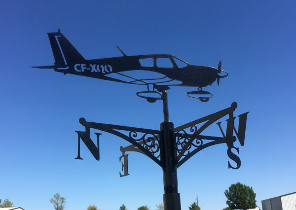 Piper Cherokee weathervane made by ss2metal