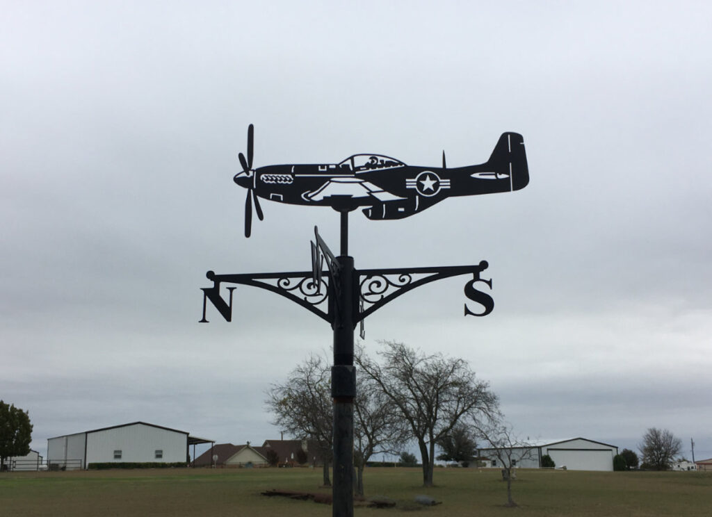 P51 Mustang Weathervane – SS2Metal